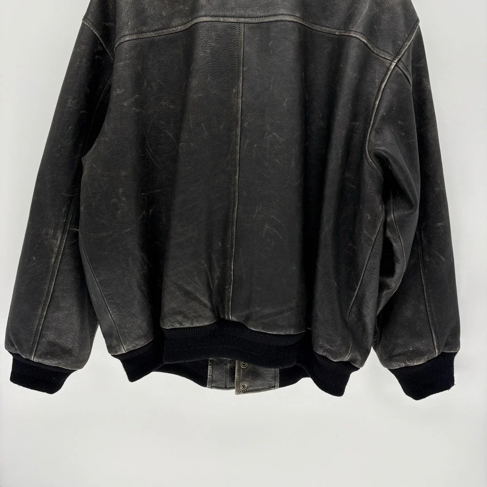 Vintage American Classics Leather Aviator A-2 Bomber Jacket Retro Flight XL